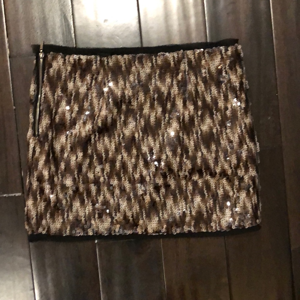 RACHEL Rachel Roy Sequin Mini Skirt
